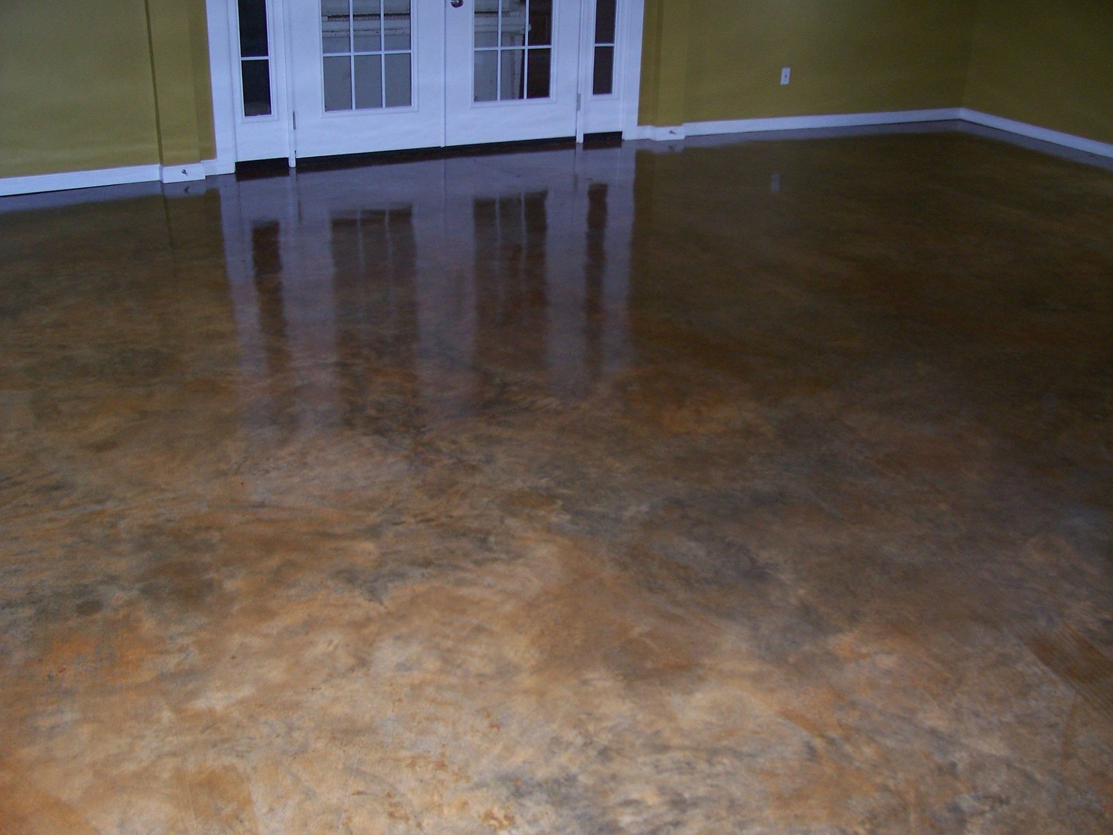 black stained concrete floor services