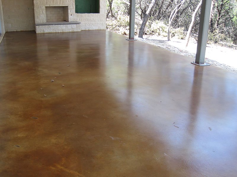 black stained concrete floor services